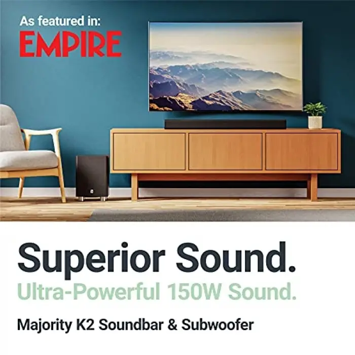 K2 Bluetooth Soundbar ve Subwoofer Seti, Kablosuz