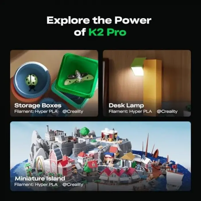 K2 Pro Combo Kapalı Kasa 3D Yazıcı