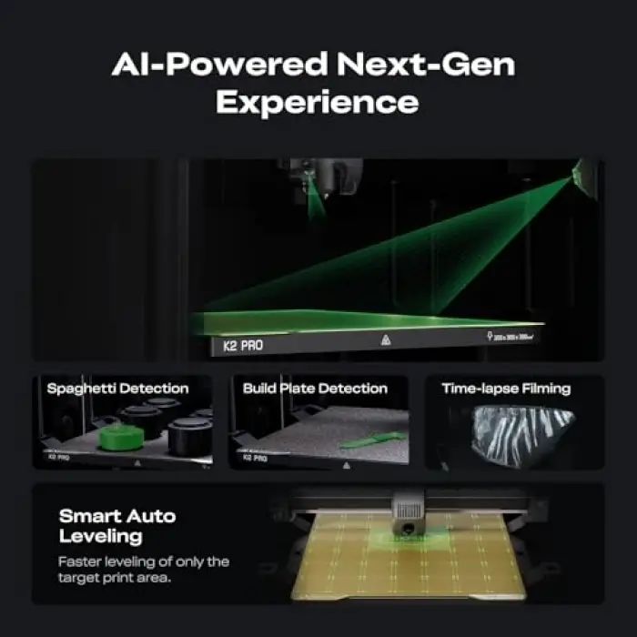 K2 Pro Combo Kapalı Kasa 3D Yazıcı