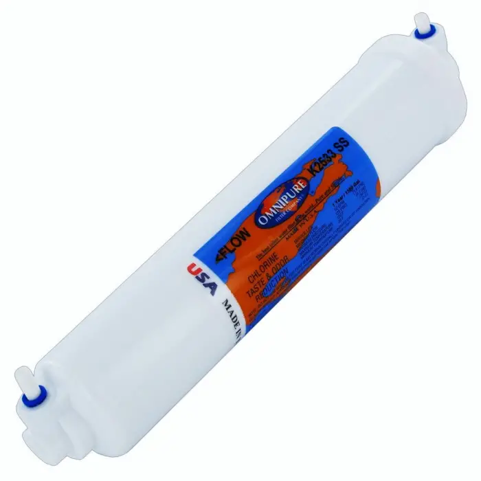 K2533-SS Inline Gac Postfilter, 10 x 2 1/4 boru dirsek filtresi