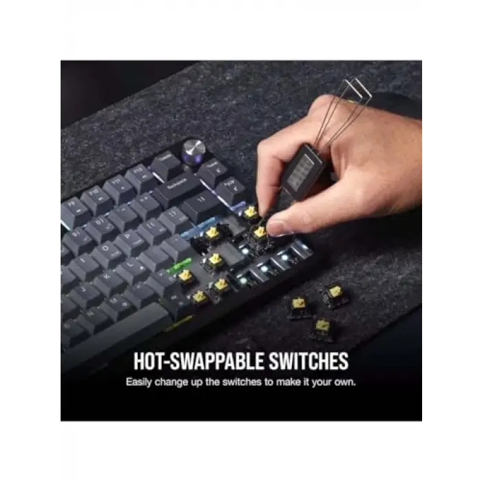 K65 Plus Wireless RGB %78 Mekanik Klavye, CH-91D401L-TR