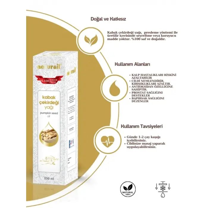Kabak Çekirdeği Yağı 250 ML