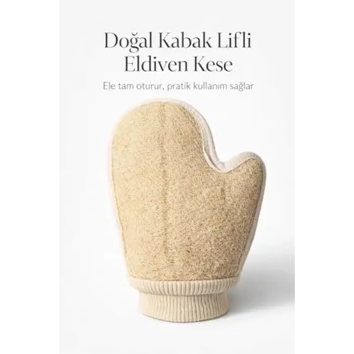 Kabak Lifli Parmaklı Eldiven Vücut Kesesi
