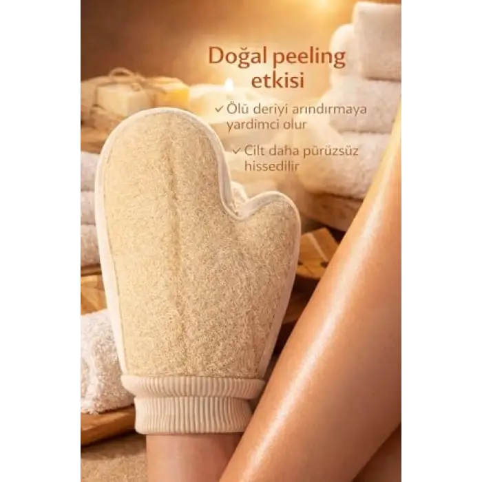 Kabak Lifli Parmaklı Eldiven Vücut Kesesi