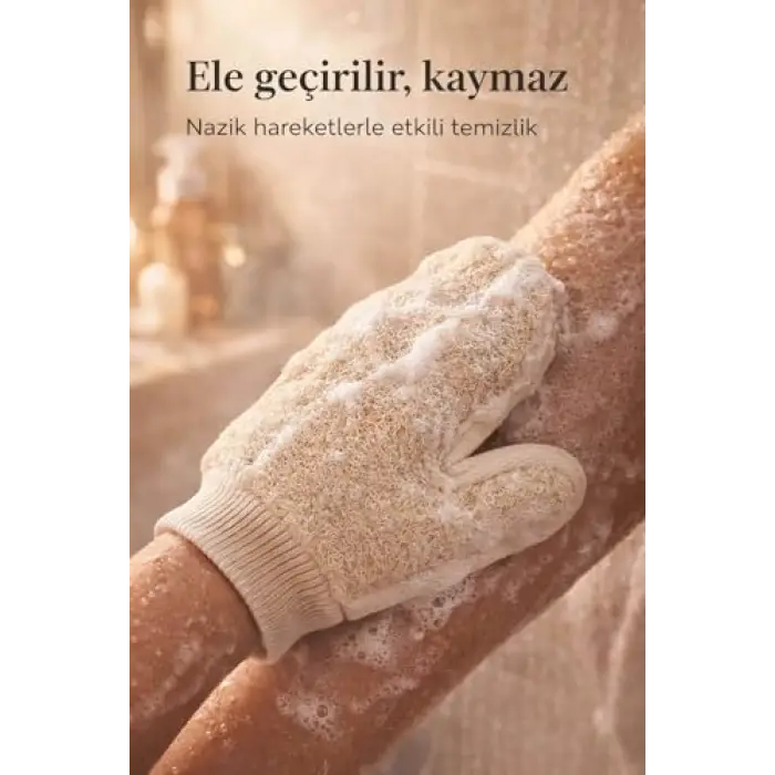 Kabak Lifli Parmaklı Eldiven Vücut Kesesi