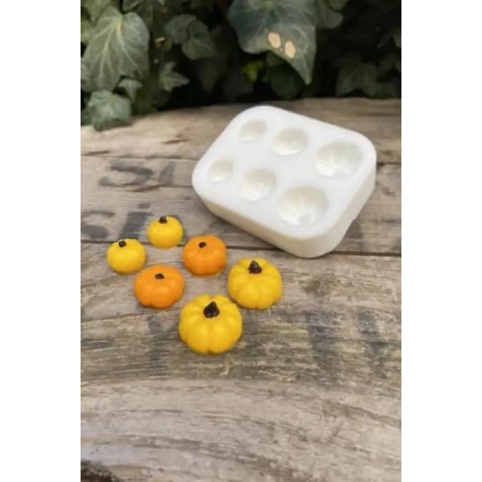 Kabak Mini Altılı Mum Kalıbı (Silikon)