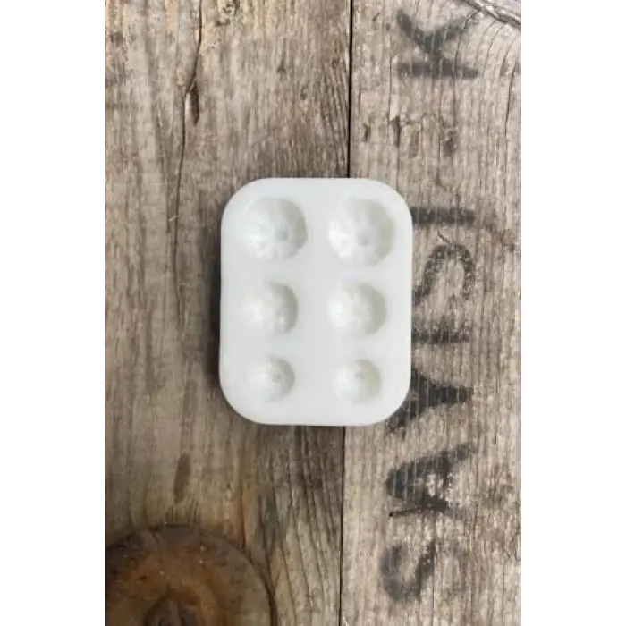 Kabak Mini Altılı Mum Kalıbı (Silikon)
