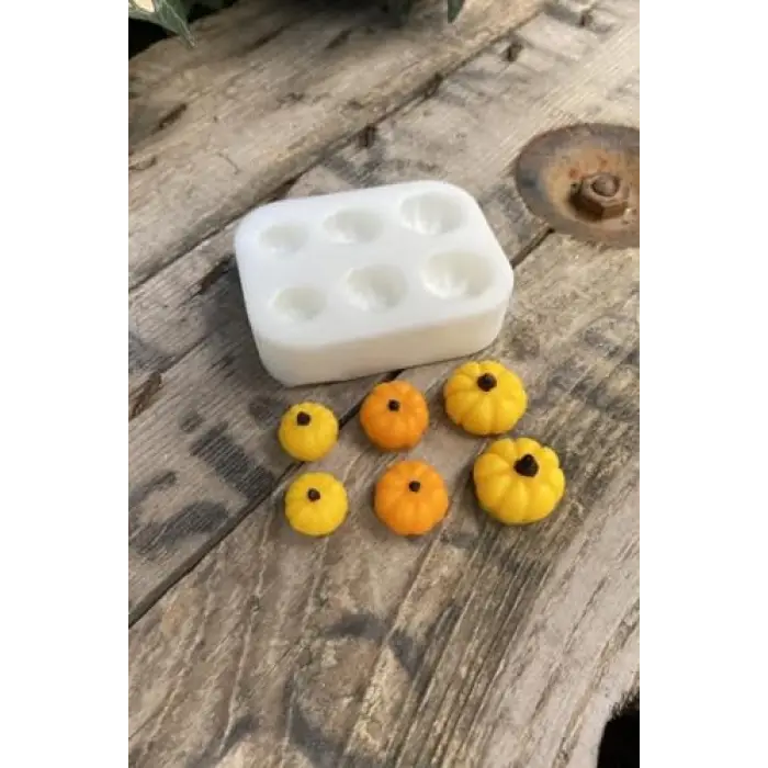 Kabak Mini Altılı Mum Kalıbı (Silikon)
