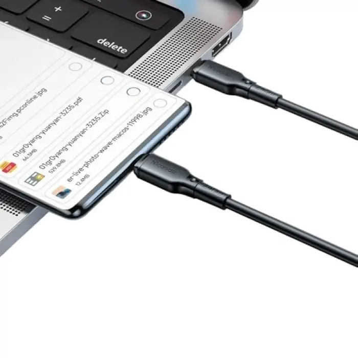Kablo; Ca-3311 Typec Typec 240W Hızlı Data Şarj 2Mt, Siyah