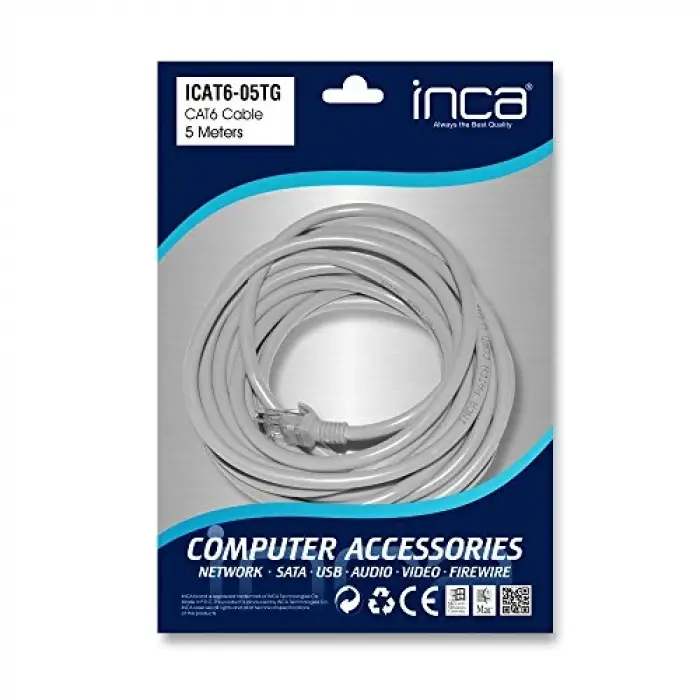 Kablo, Cat6 26 Awg 5Mt Gri Patch