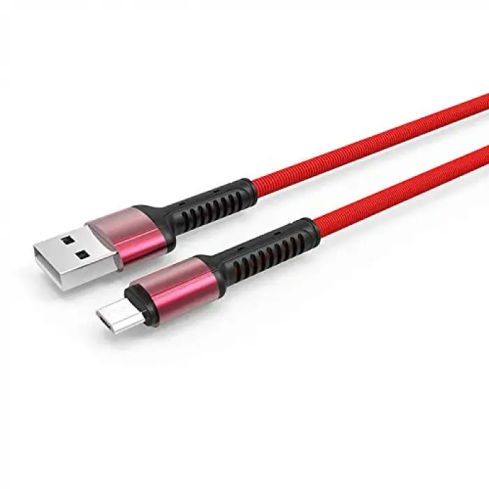 Kablo, Hasır Kırılmaya Dayanıklı 1m LS63 Micro Usb Gri