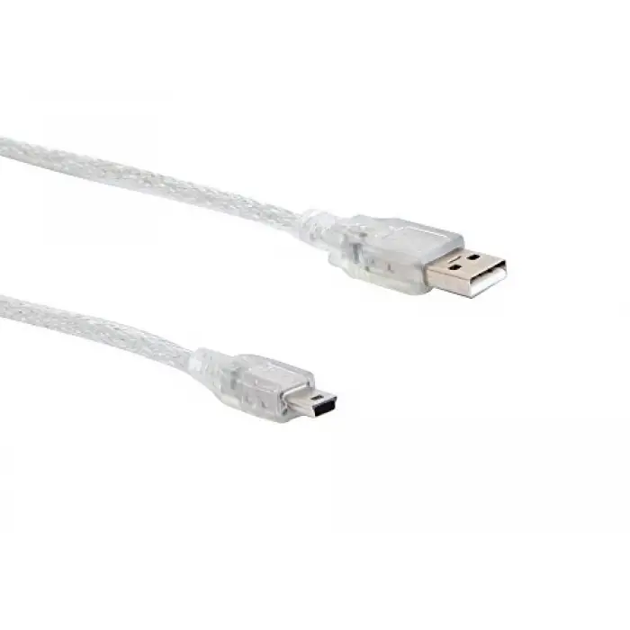 Kablo, SL-UK55 Usb2.0 5m Şeffaf Usb AM/Mini 5pin