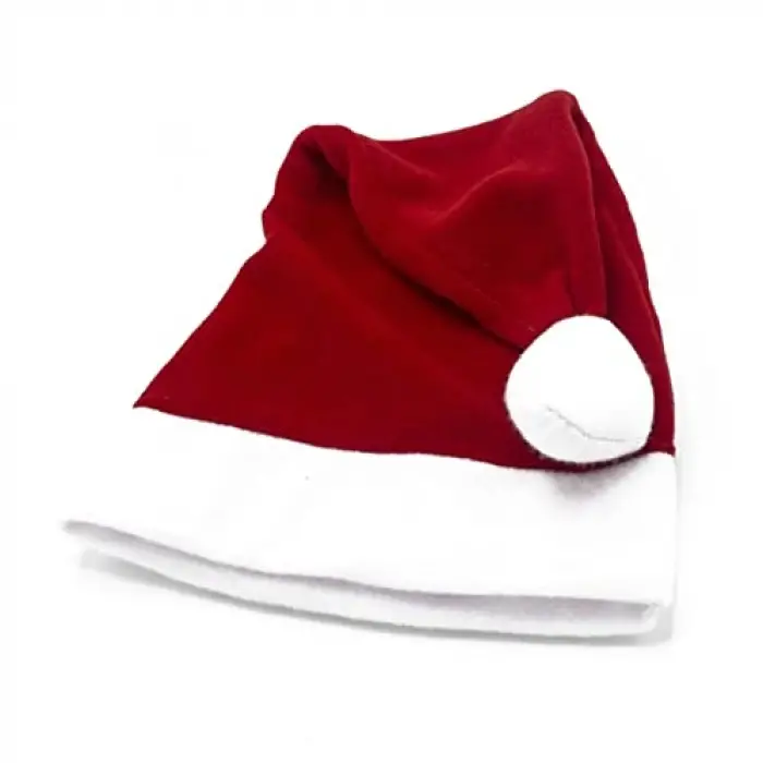 Kadife Noel Baba Şapkası