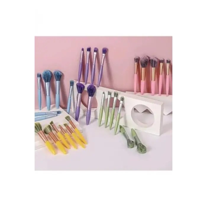 Kadın Pembe 6Lı Makyaj Fırça Seti