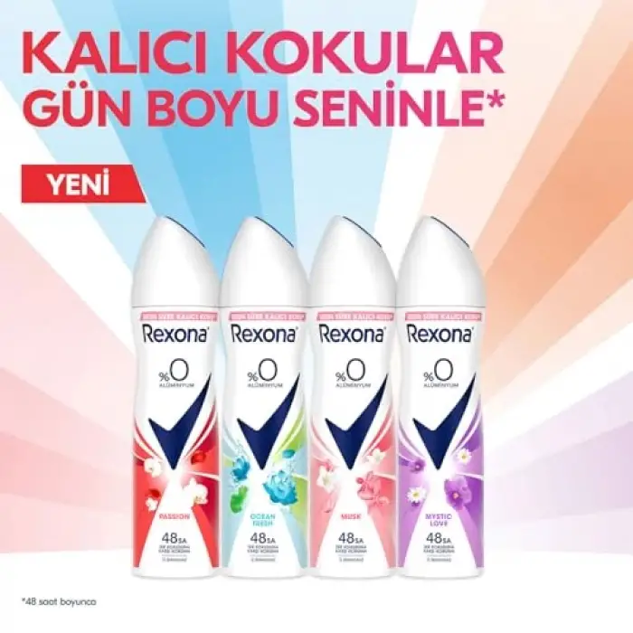 Kadın Sprey Deodorant Passion%0 Alüminyum 150 ml