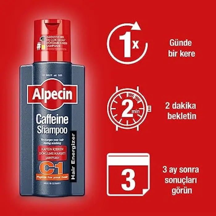 Kafeinli Şampuan C1 250 ml