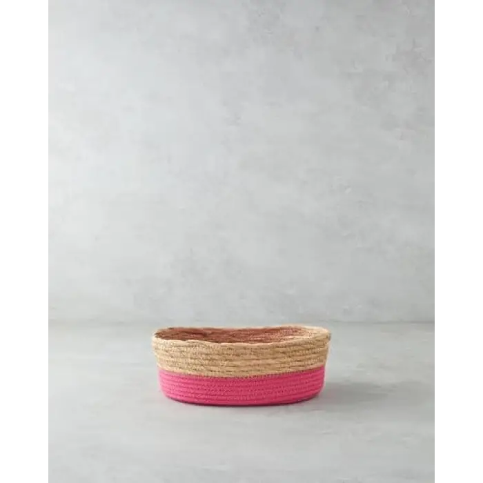 Kağıt İp Sepet Pembe