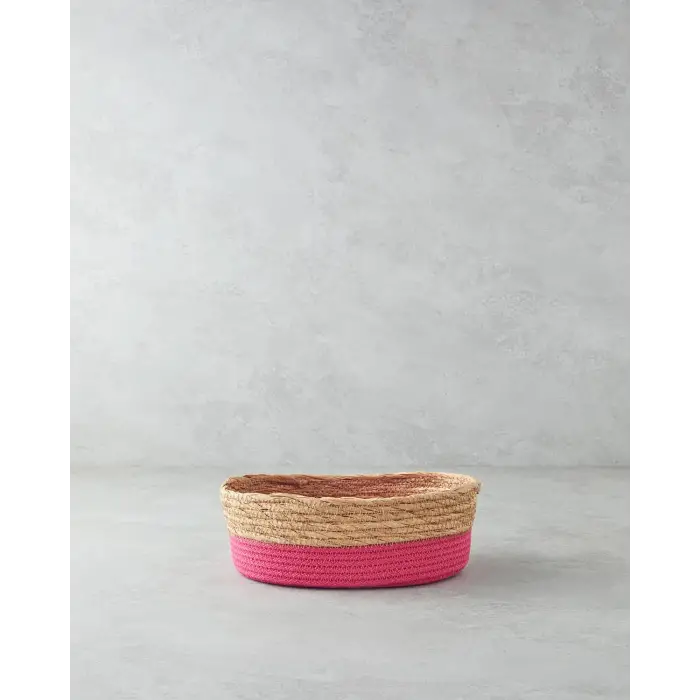 Kağıt İp Sepet Pembe
