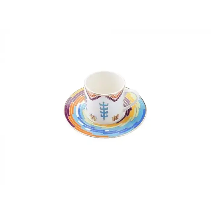 Kahve Fincanı; Ruanda Tabaklı 90 cc, Tekli
