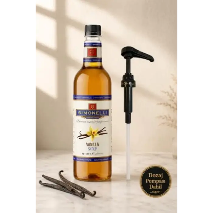 Kahve Şurubu Vanilya Aromalı 70 cl + Pompa