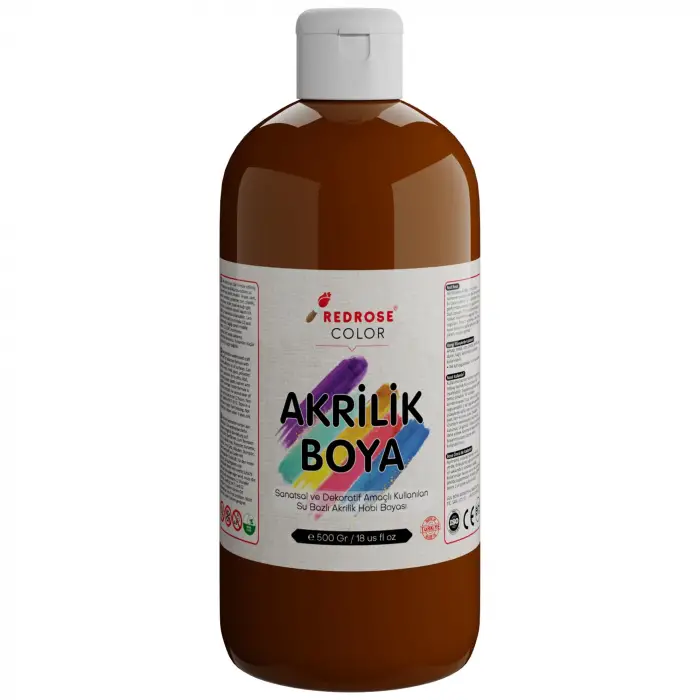 Kahverengi Akrilik Boya 500 gr