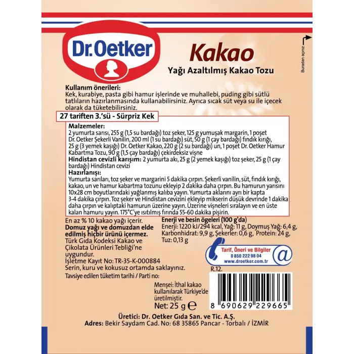Kakao 25 g x 1 Adet