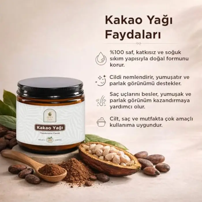 Kakao Yağı 100 ml, %100 Saf