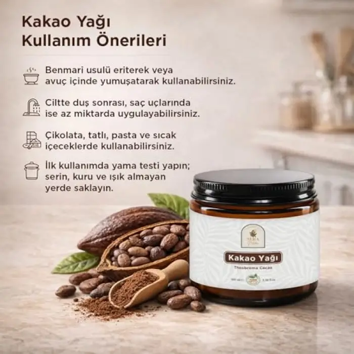 Kakao Yağı 100 ml, %100 Saf