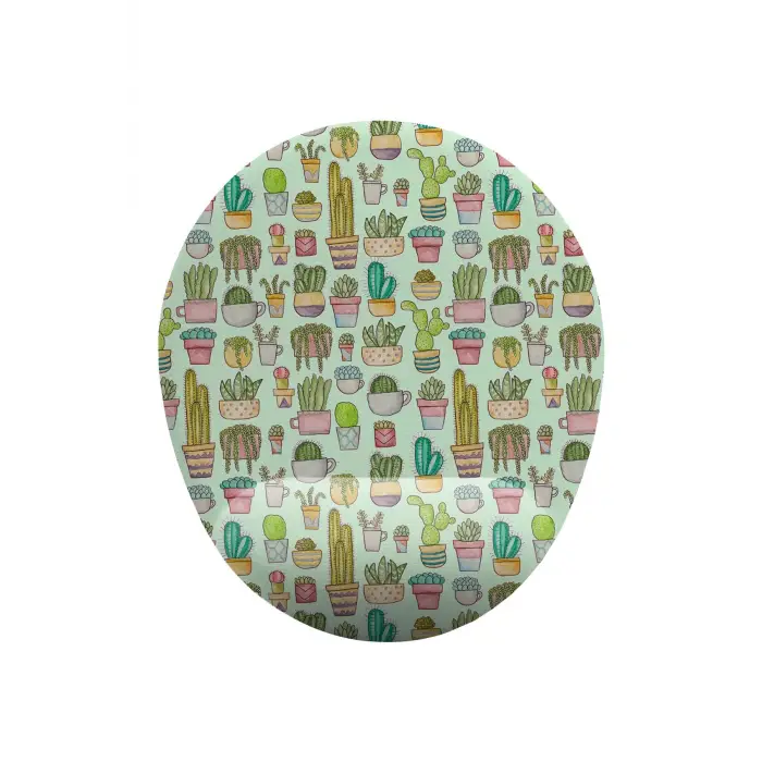 Kaktüs Desenli Bilek Destekli Mouse Pad