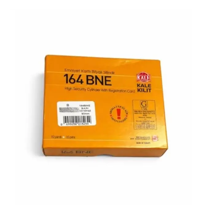 Kale 164BNE Bilyalı Barel Sarı Kapı Kilit, 90 mm