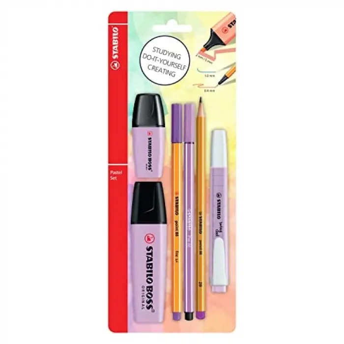 Kalem Seti - Tek Pastel Renk - 6lı Set - Yeşil