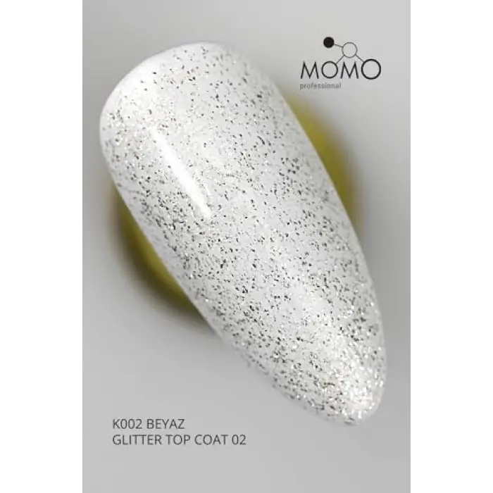 Kalıcı Oje İçin Glitter Top Coat 02 9 ml