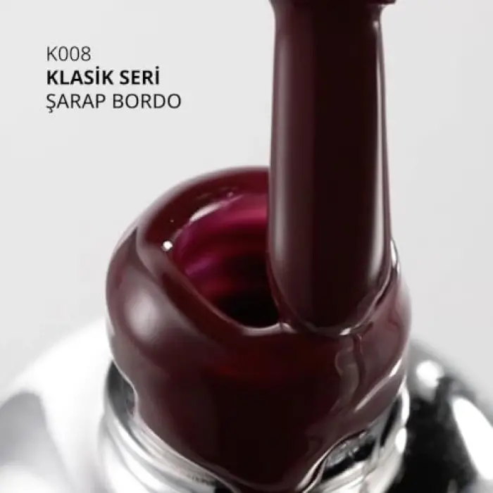 Kalıcı Oje K008 Şarap Bordo 4 ml