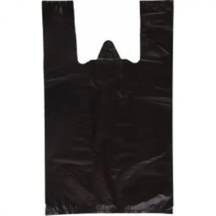 Kalın Siyah Orta Boy 5 Kg Hışır Atlet Poşet