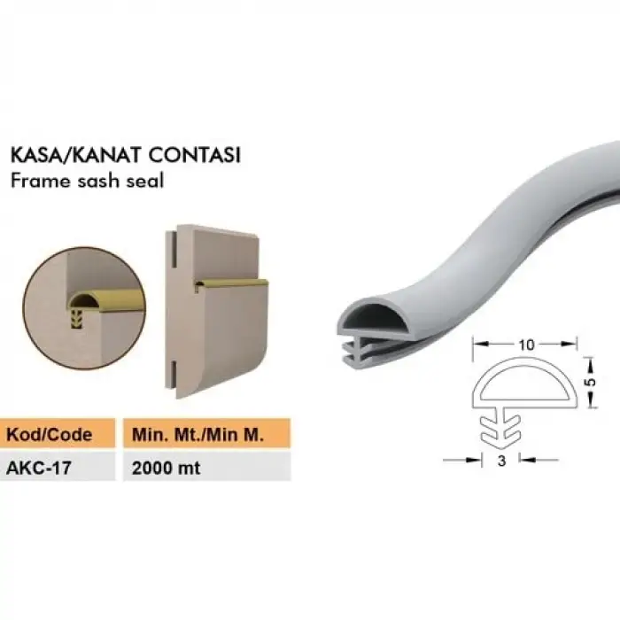 Kalite - Panel Kapı Fitili Beyaz 5 MT