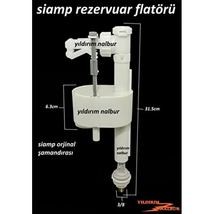 Kaliteli Siamp Flatör Dik Rezervuar İÇ Takım Şamandıra