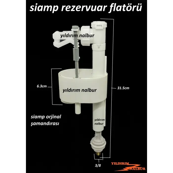 Kaliteli Siamp Flatör Dik Rezervuar İÇ Takım Şamandıra