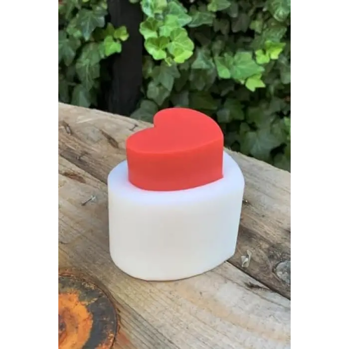 Kalp 2D Mum Kalıbı (Silikon)