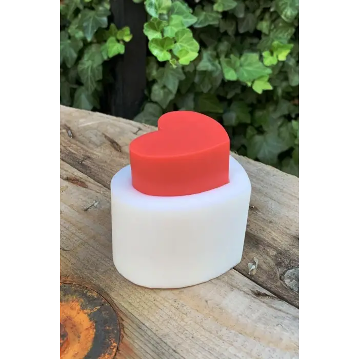 Kalp 2D Mum Kalıbı (Silikon)