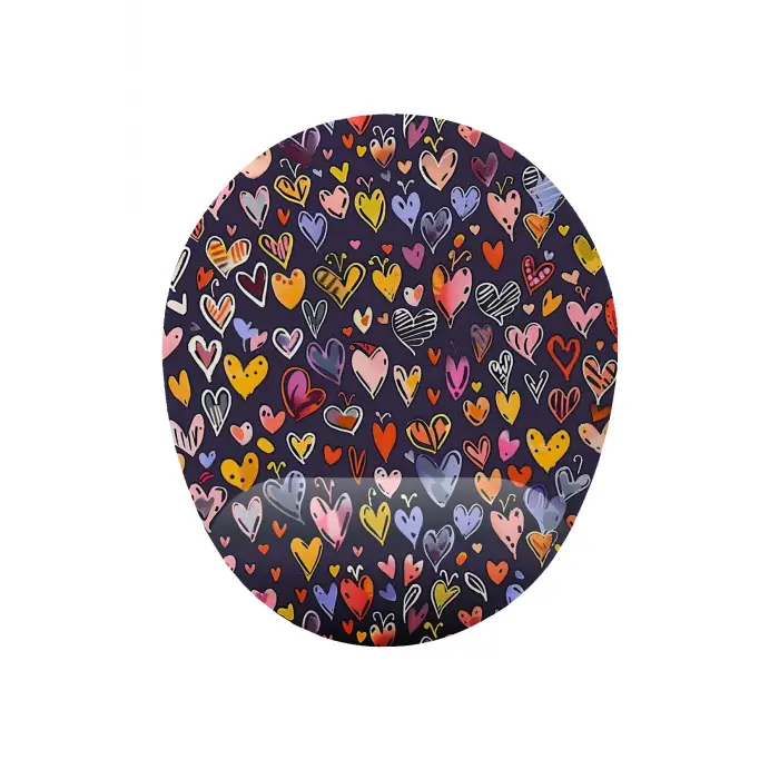 Kalp Desenli Bilek Destekli Mouse Pad