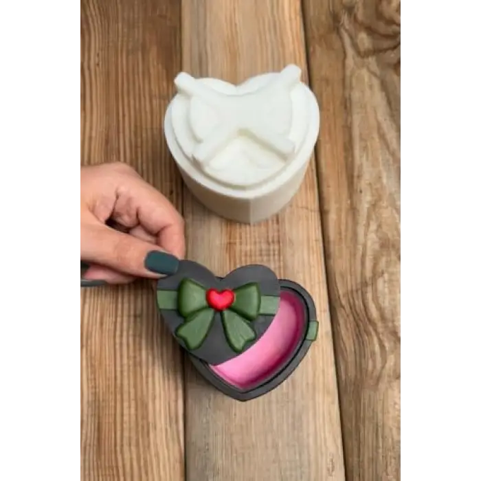 KALP PAKET Kapaklı Silikon Kap Kalıbı