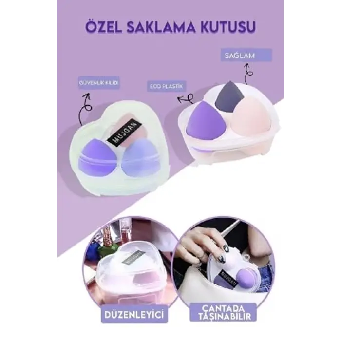 Kalpli 3lü Standlı Sünger