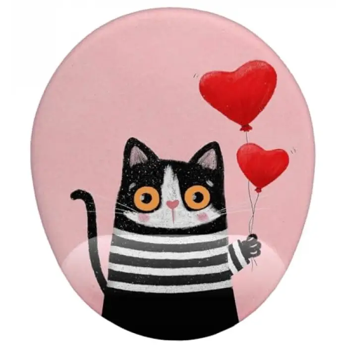 Kalpli Balon ve Kedi Mouse Pad