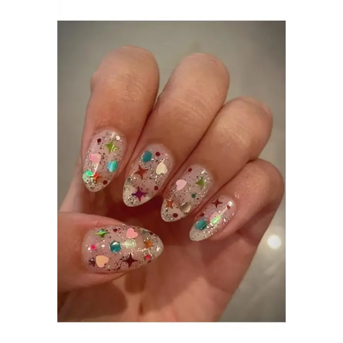 Kalpli Yıldızlı Glitter Oje