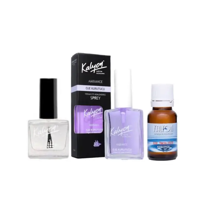 Kalyon Oje 200 + Oje Kurutucu Sprey 17 Ml + Oje Çözücü