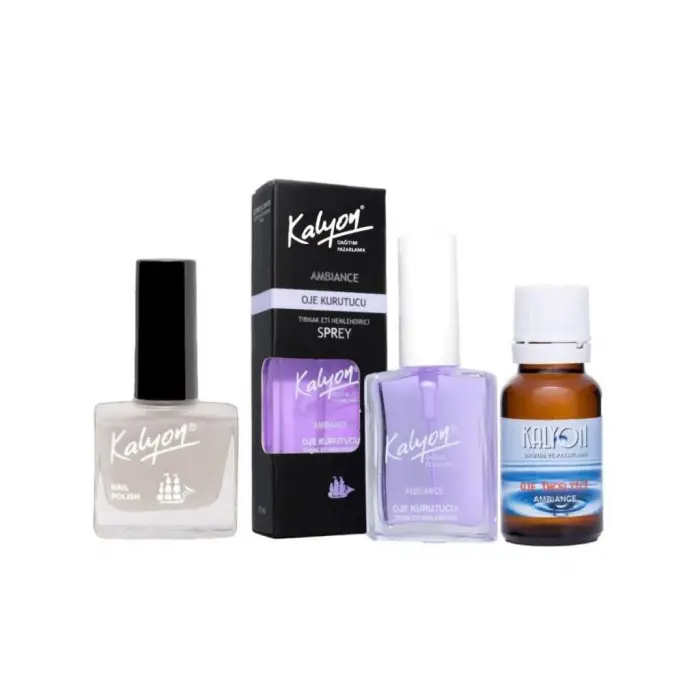 Kalyon Oje 202 + Oje Kurutucu Sprey 17 Ml + Oje Çözücü