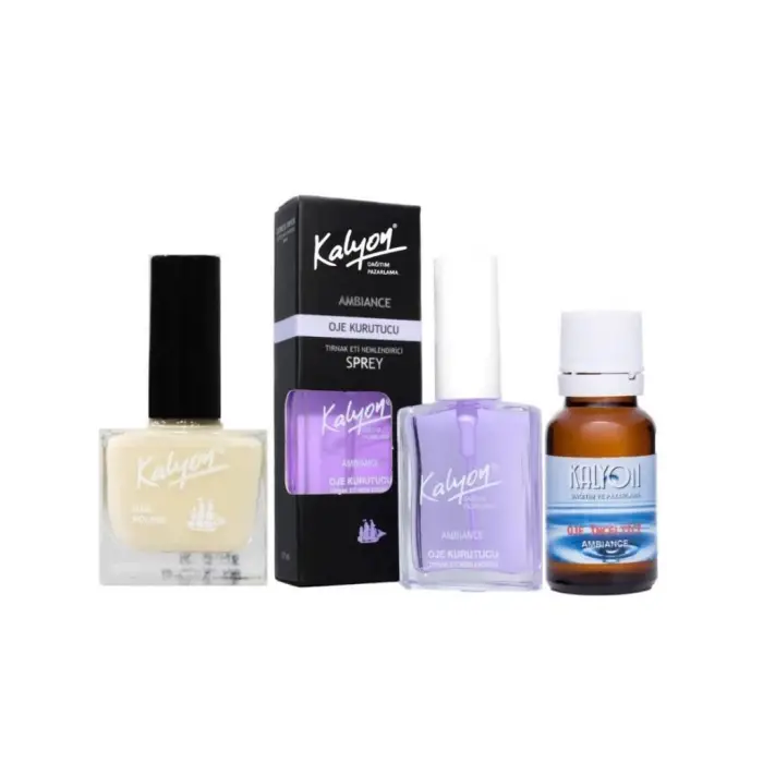 Kalyon Oje 236 + Oje Kurutucu Sprey 17 Ml + Oje Çözücü