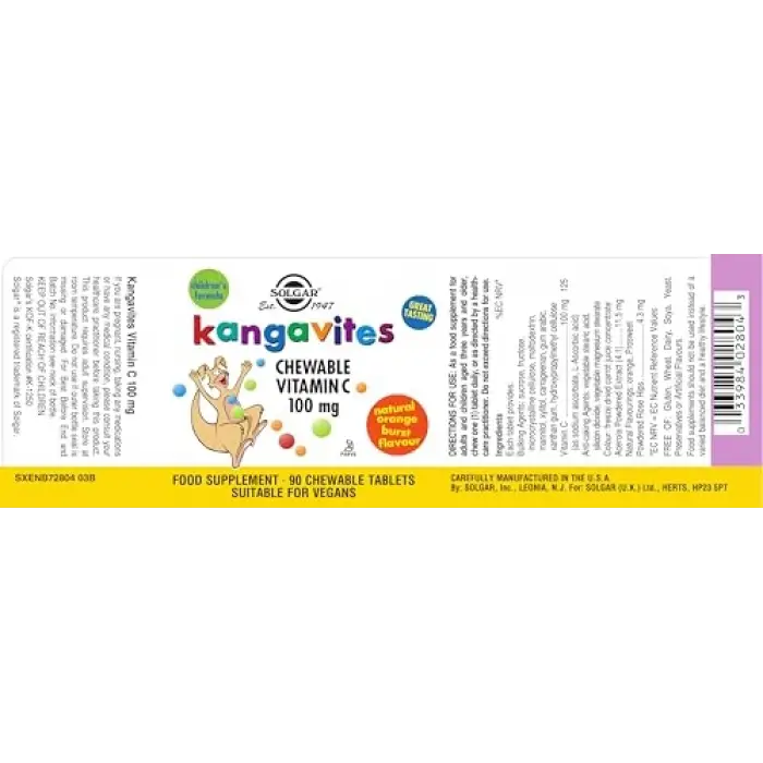 Kangavites Vitamin C 100 Mg