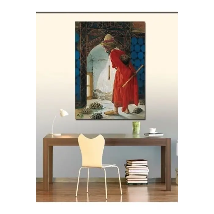 Kanvas Tablo Kaplumbağa Terbiyecisi, 50cm x 70cm