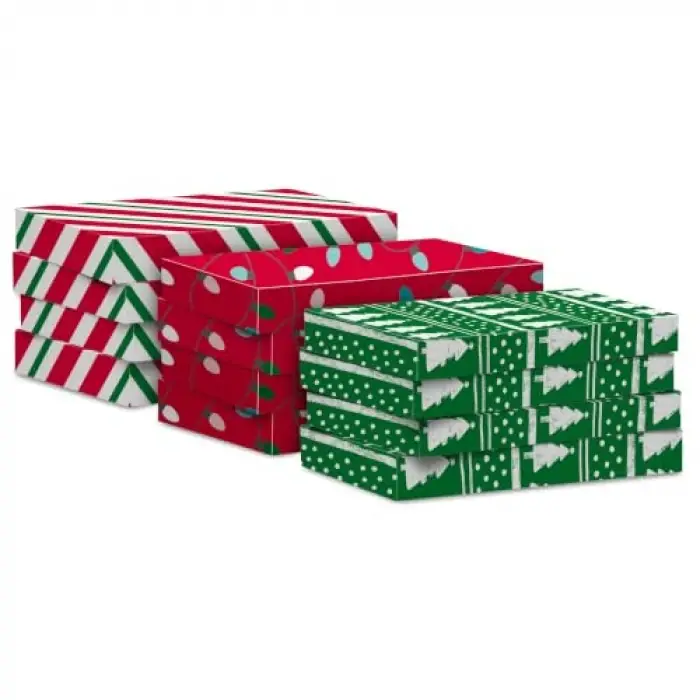 Kapaklı Noel Gömlek Kutuları